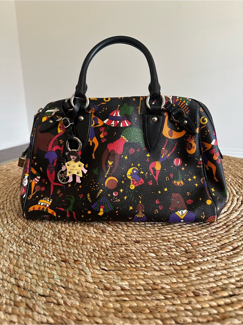 Piero Guidi Magic Circus Julia Bauletto Satchel, Black.